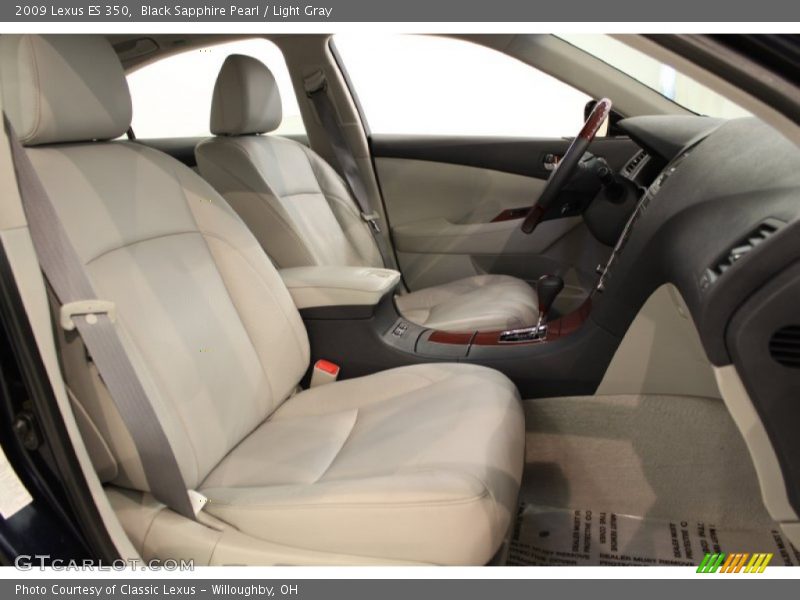 Black Sapphire Pearl / Light Gray 2009 Lexus ES 350