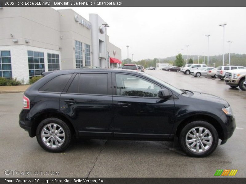 Dark Ink Blue Metallic / Charcoal Black 2009 Ford Edge SEL AWD