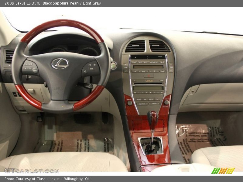 Black Sapphire Pearl / Light Gray 2009 Lexus ES 350