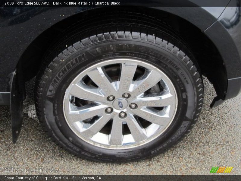 Dark Ink Blue Metallic / Charcoal Black 2009 Ford Edge SEL AWD
