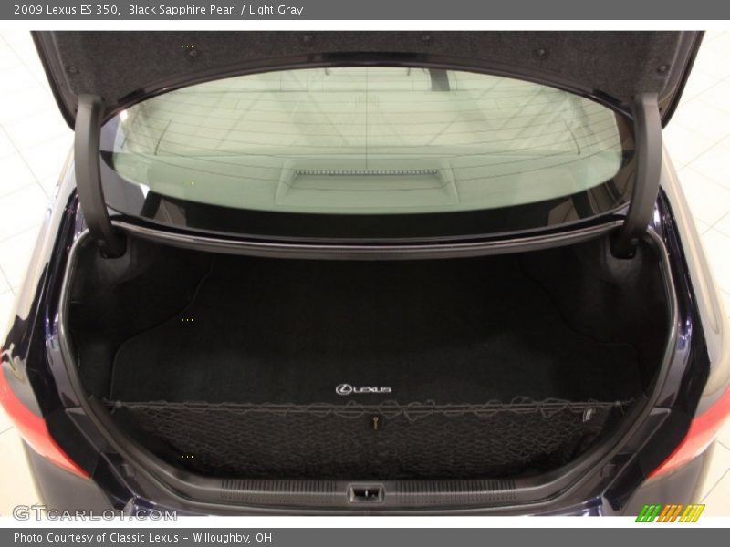 Black Sapphire Pearl / Light Gray 2009 Lexus ES 350