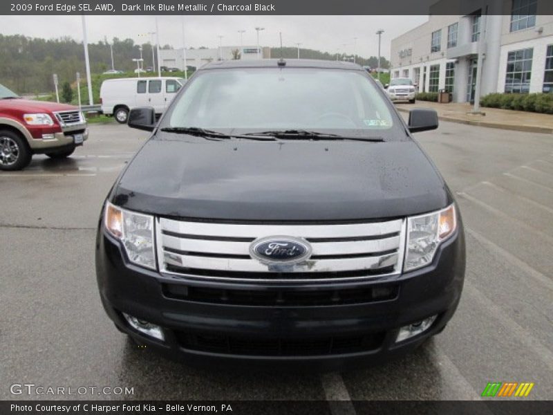 Dark Ink Blue Metallic / Charcoal Black 2009 Ford Edge SEL AWD