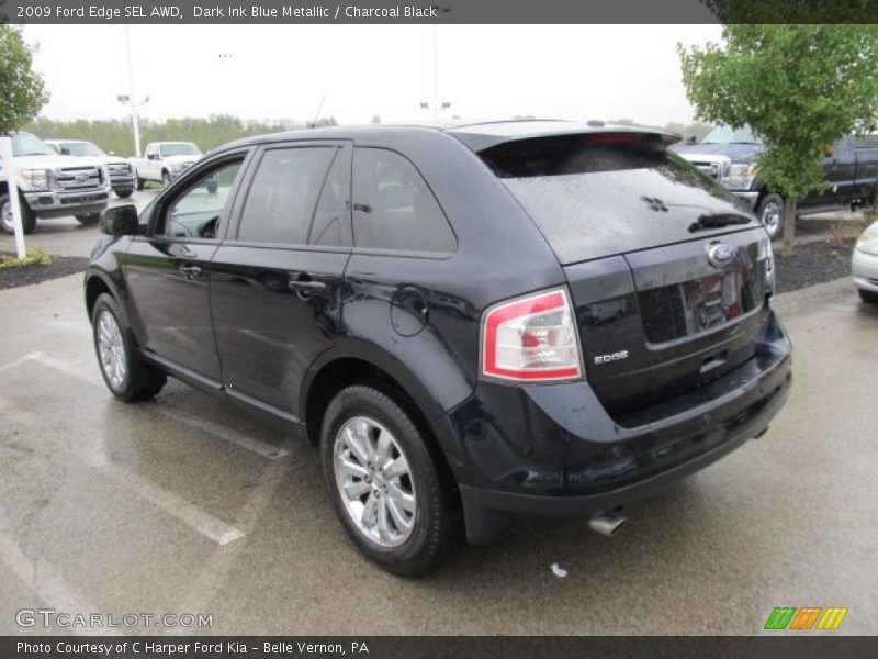 Dark Ink Blue Metallic / Charcoal Black 2009 Ford Edge SEL AWD