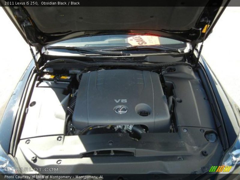 Obsidian Black / Black 2011 Lexus IS 250