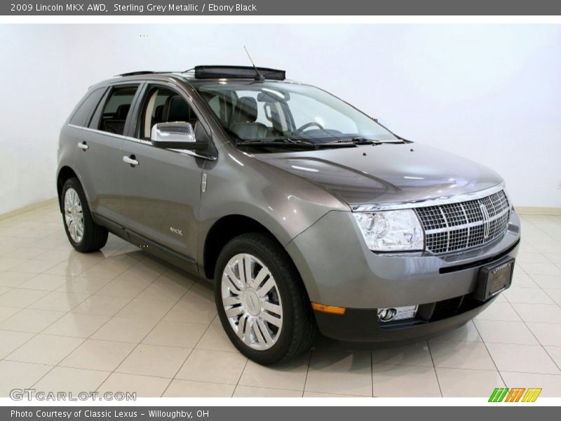 Sterling Grey Metallic / Ebony Black 2009 Lincoln MKX AWD