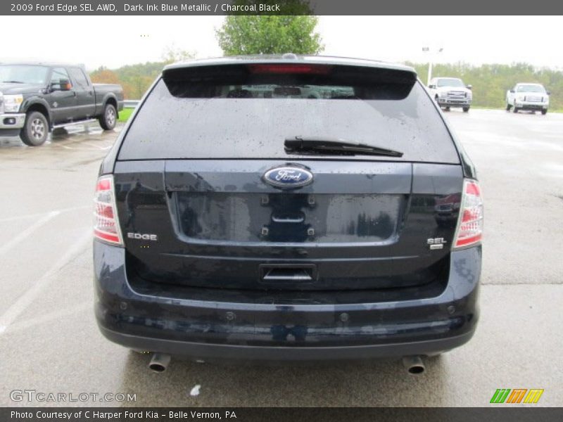 Dark Ink Blue Metallic / Charcoal Black 2009 Ford Edge SEL AWD