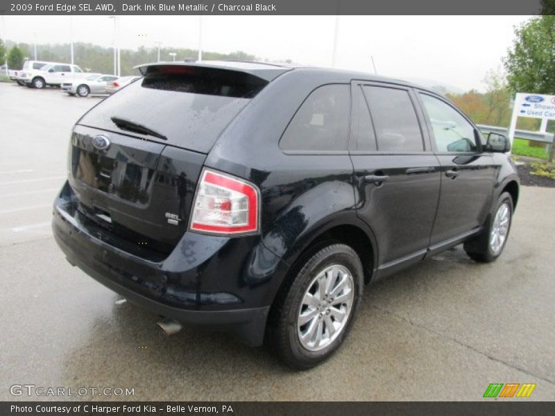Dark Ink Blue Metallic / Charcoal Black 2009 Ford Edge SEL AWD