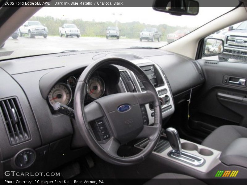 Dark Ink Blue Metallic / Charcoal Black 2009 Ford Edge SEL AWD