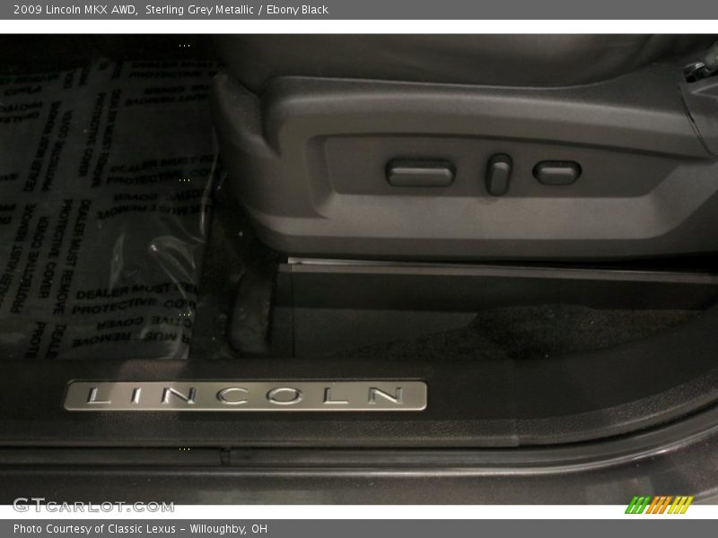 Sterling Grey Metallic / Ebony Black 2009 Lincoln MKX AWD