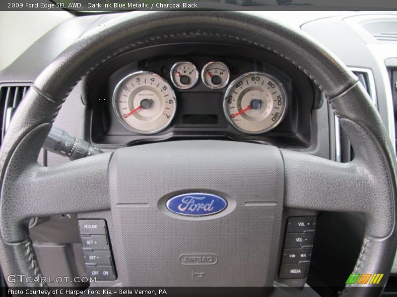 Dark Ink Blue Metallic / Charcoal Black 2009 Ford Edge SEL AWD
