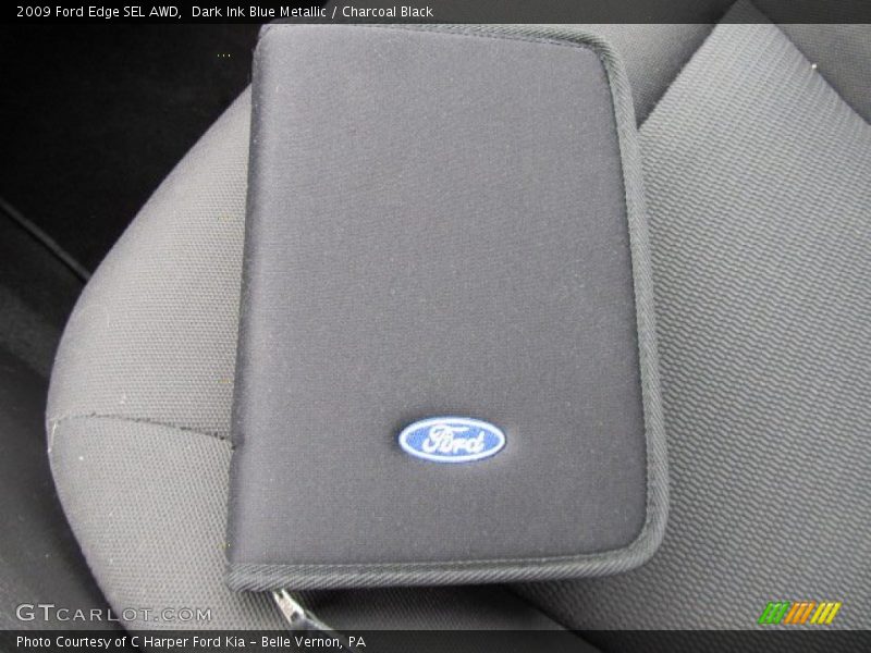 Dark Ink Blue Metallic / Charcoal Black 2009 Ford Edge SEL AWD