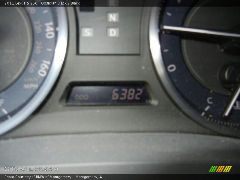Obsidian Black / Black 2011 Lexus IS 250
