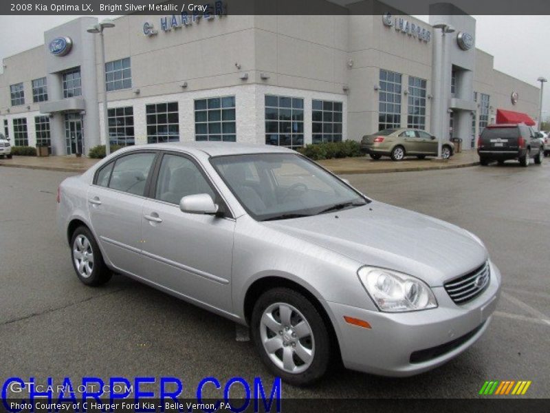 Bright Silver Metallic / Gray 2008 Kia Optima LX
