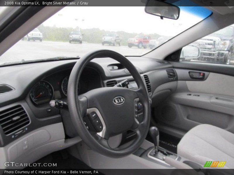 Bright Silver Metallic / Gray 2008 Kia Optima LX