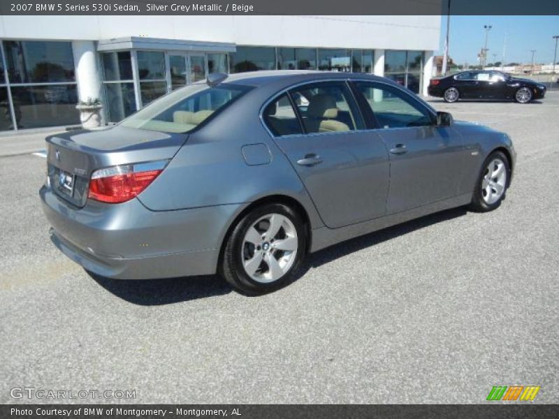 Silver Grey Metallic / Beige 2007 BMW 5 Series 530i Sedan