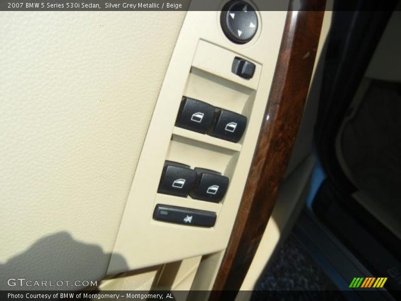 Silver Grey Metallic / Beige 2007 BMW 5 Series 530i Sedan