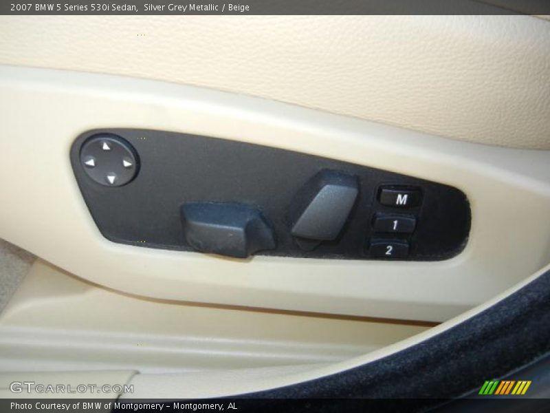 Silver Grey Metallic / Beige 2007 BMW 5 Series 530i Sedan