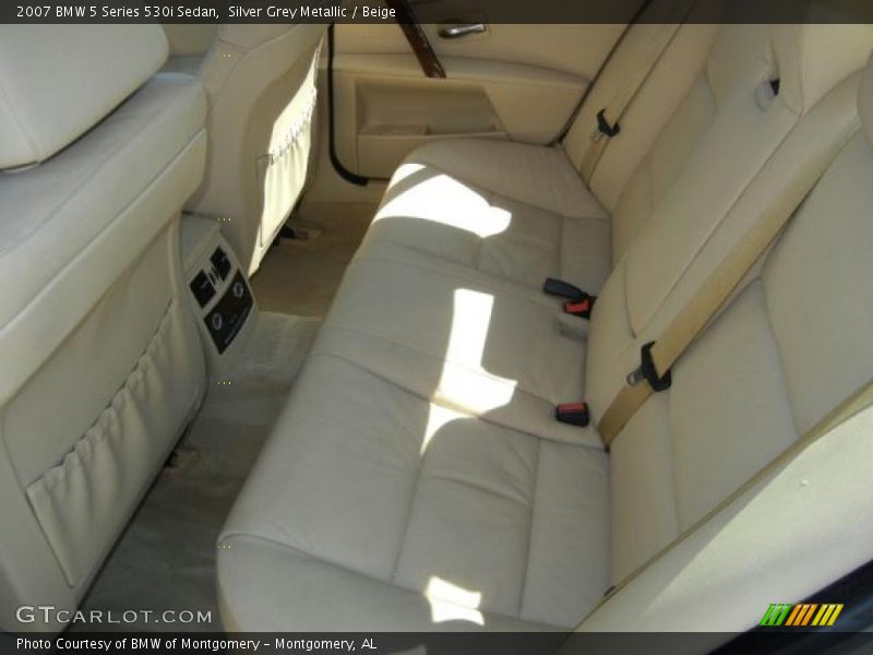 Silver Grey Metallic / Beige 2007 BMW 5 Series 530i Sedan