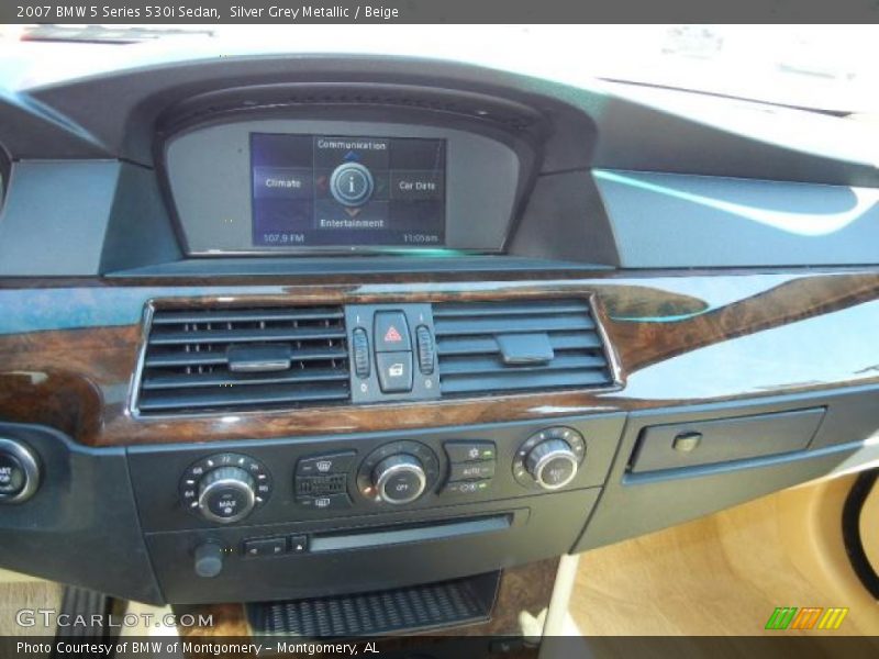 Silver Grey Metallic / Beige 2007 BMW 5 Series 530i Sedan