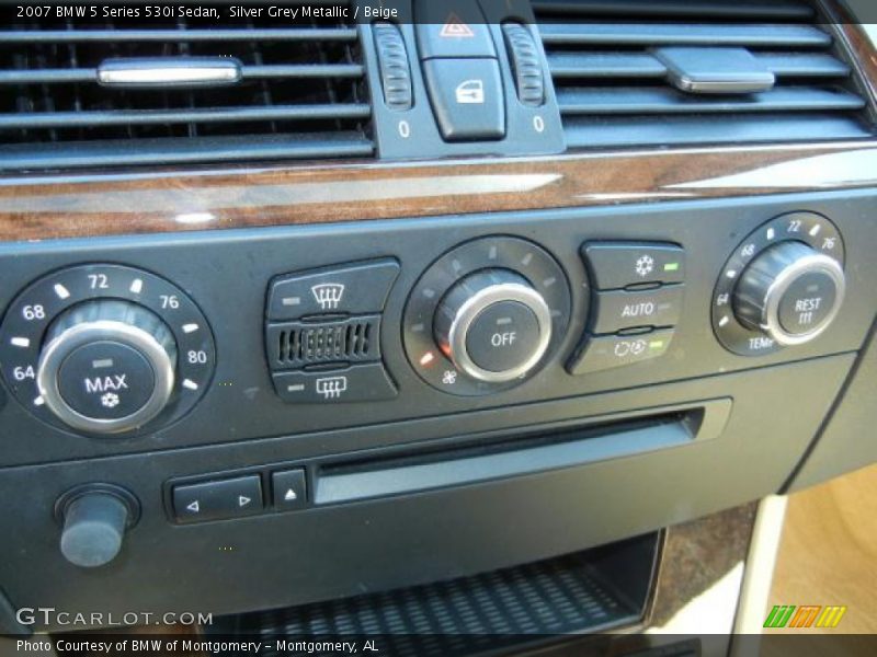 Silver Grey Metallic / Beige 2007 BMW 5 Series 530i Sedan