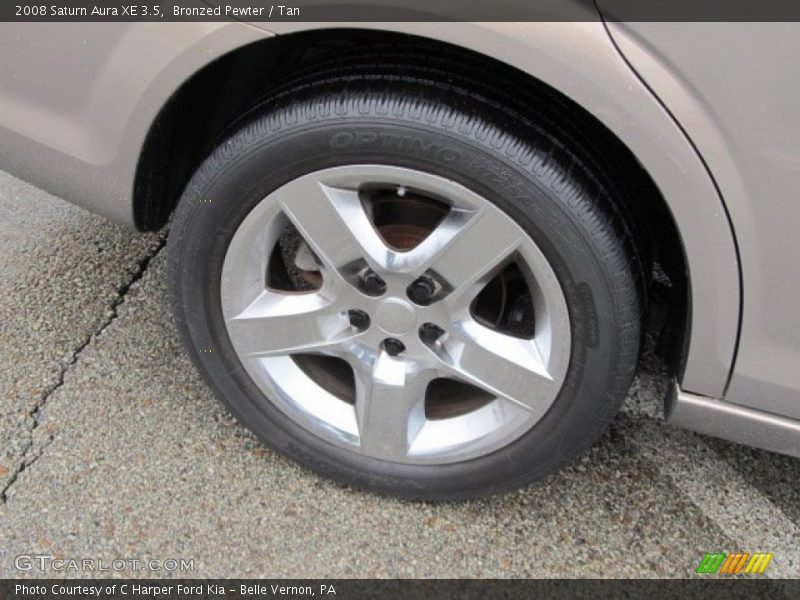 Bronzed Pewter / Tan 2008 Saturn Aura XE 3.5