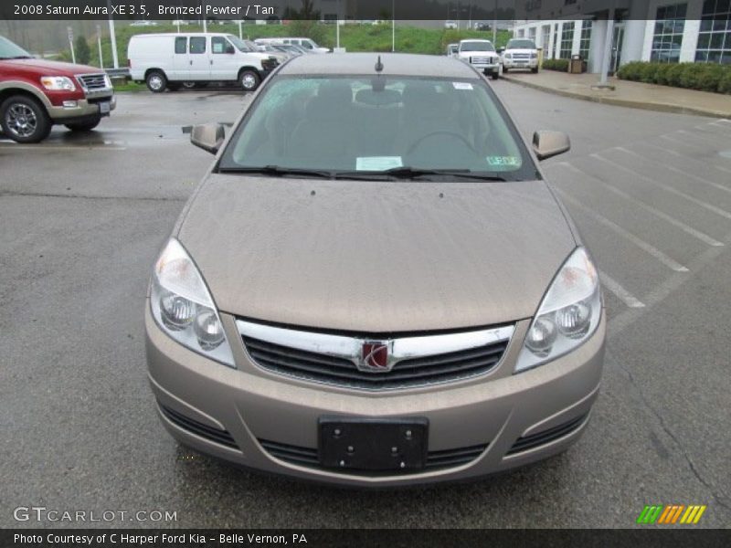 Bronzed Pewter / Tan 2008 Saturn Aura XE 3.5