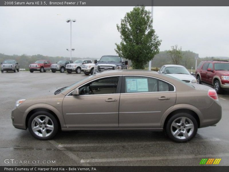 Bronzed Pewter / Tan 2008 Saturn Aura XE 3.5