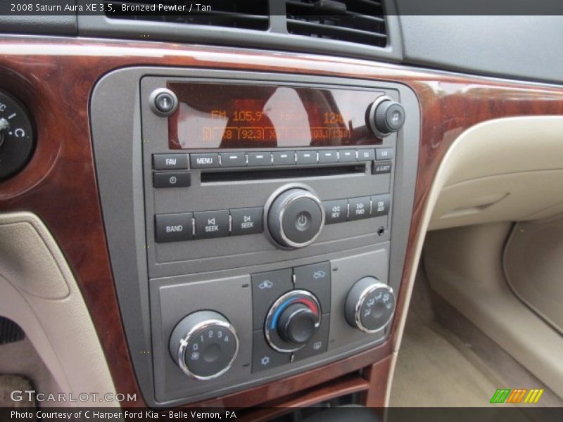 Bronzed Pewter / Tan 2008 Saturn Aura XE 3.5