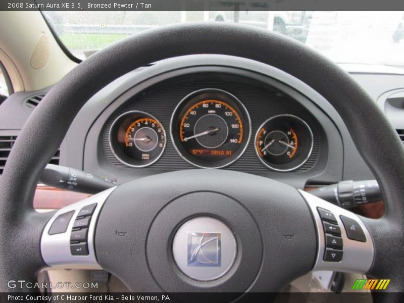 Bronzed Pewter / Tan 2008 Saturn Aura XE 3.5