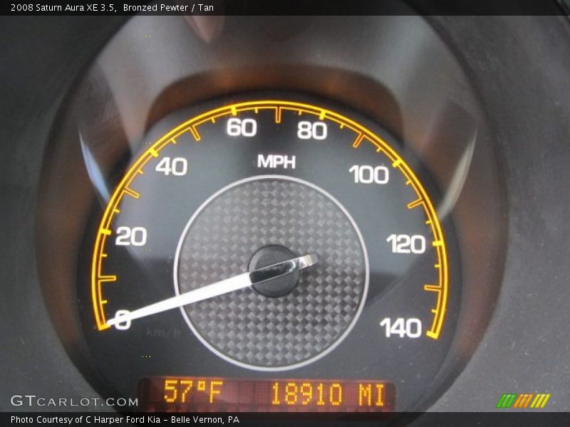 Bronzed Pewter / Tan 2008 Saturn Aura XE 3.5