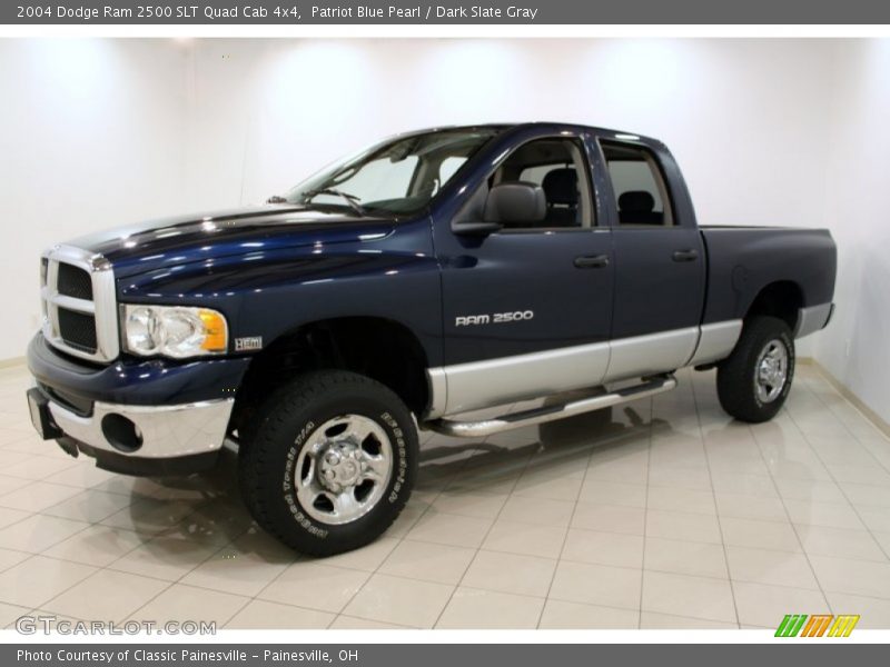 Patriot Blue Pearl / Dark Slate Gray 2004 Dodge Ram 2500 SLT Quad Cab 4x4