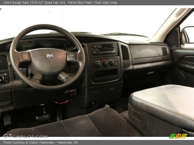 Patriot Blue Pearl / Dark Slate Gray 2004 Dodge Ram 2500 SLT Quad Cab 4x4