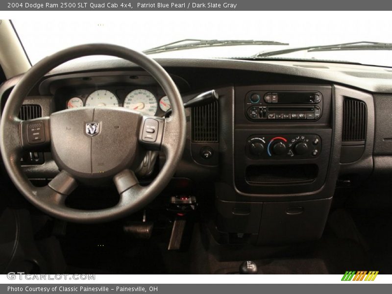 Patriot Blue Pearl / Dark Slate Gray 2004 Dodge Ram 2500 SLT Quad Cab 4x4
