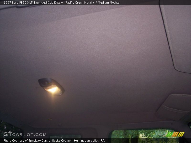 Pacific Green Metallic / Medium Mocha 1997 Ford F350 XLT Extended Cab Dually