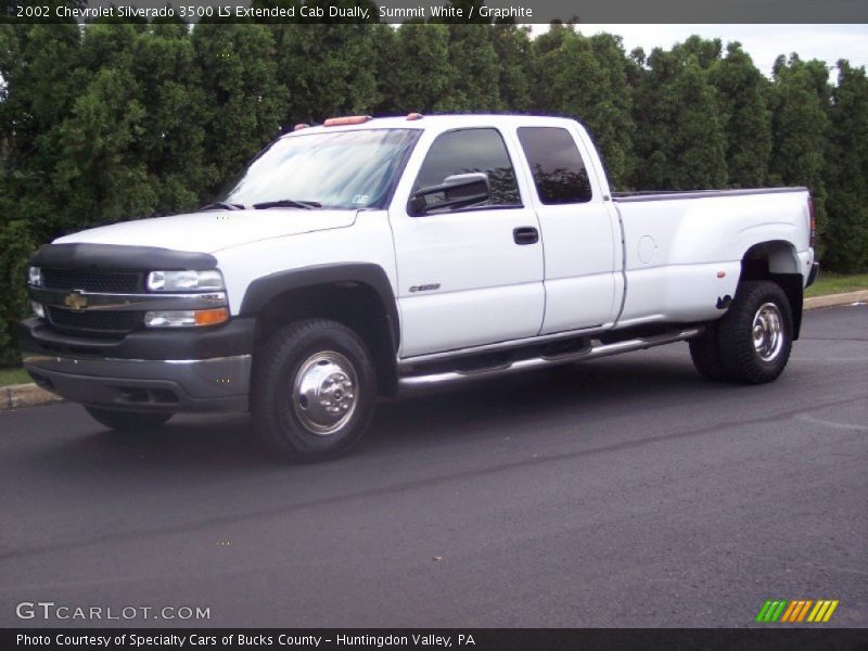  2002 Silverado 3500 LS Extended Cab Dually Summit White