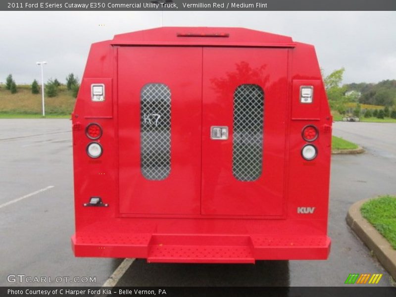  2011 E Series Cutaway E350 Commercial Utility Truck Vermillion Red