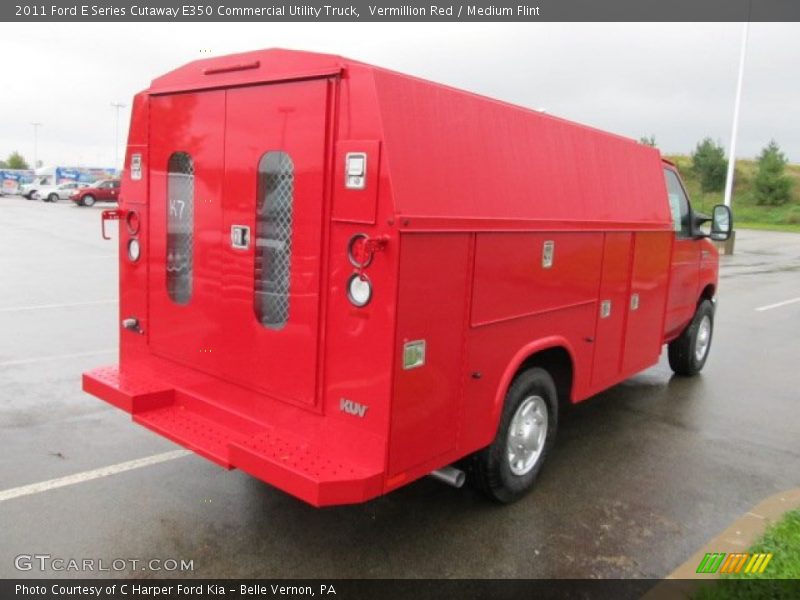  2011 E Series Cutaway E350 Commercial Utility Truck Vermillion Red