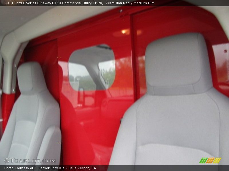Vermillion Red / Medium Flint 2011 Ford E Series Cutaway E350 Commercial Utility Truck