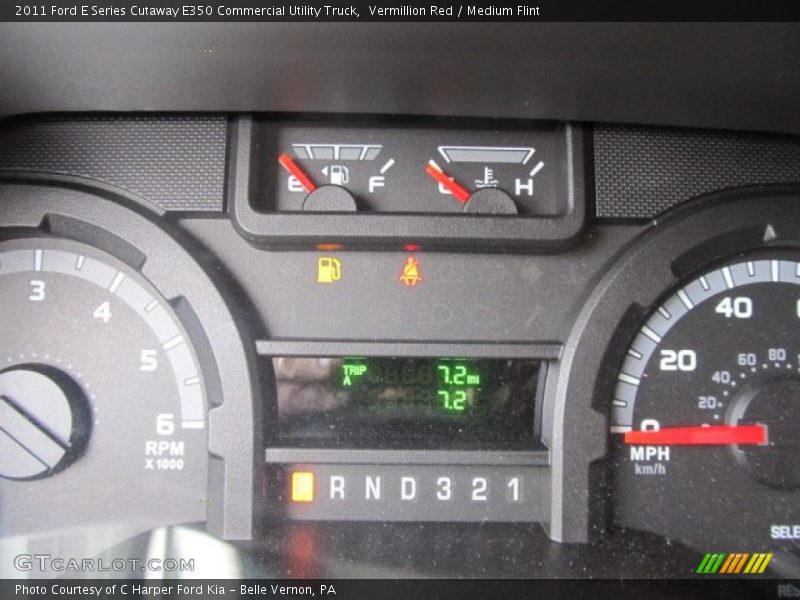 Vermillion Red / Medium Flint 2011 Ford E Series Cutaway E350 Commercial Utility Truck