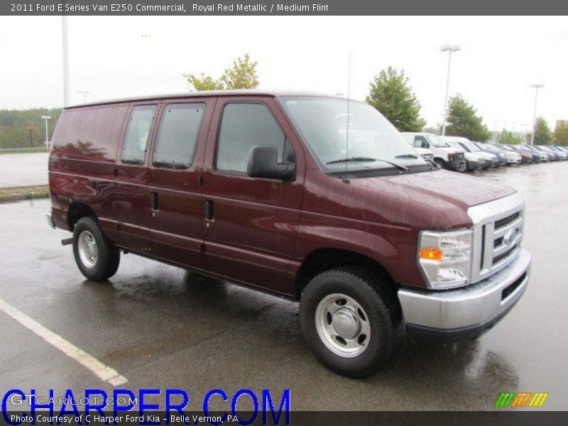 Royal Red Metallic / Medium Flint 2011 Ford E Series Van E250 Commercial