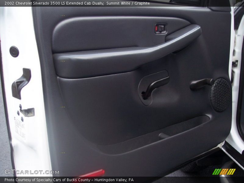 Summit White / Graphite 2002 Chevrolet Silverado 3500 LS Extended Cab Dually