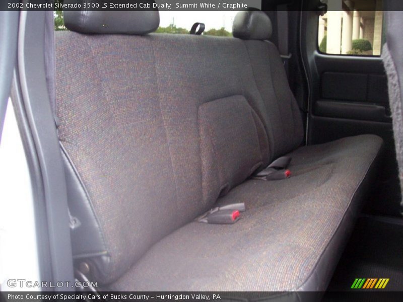 Summit White / Graphite 2002 Chevrolet Silverado 3500 LS Extended Cab Dually