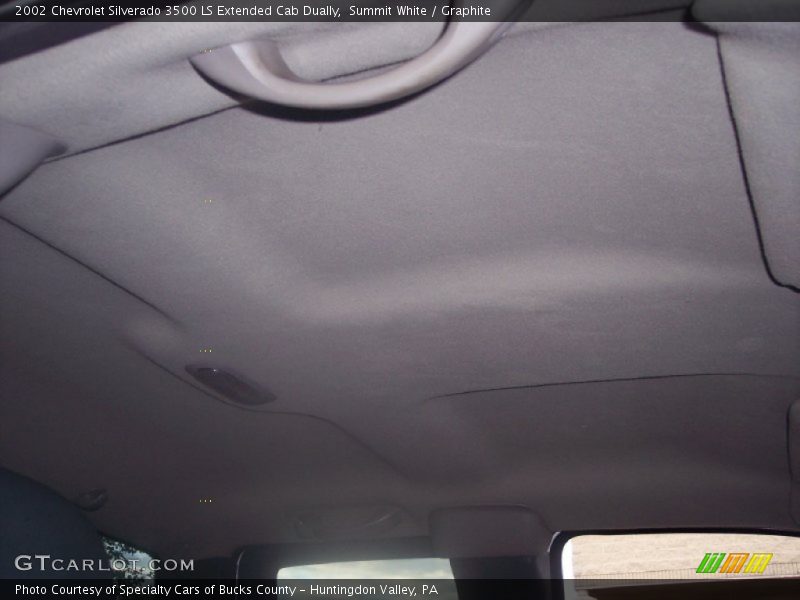 Summit White / Graphite 2002 Chevrolet Silverado 3500 LS Extended Cab Dually