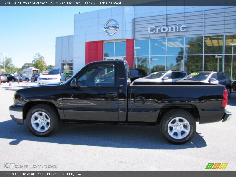 Black / Dark Charcoal 2005 Chevrolet Silverado 1500 Regular Cab