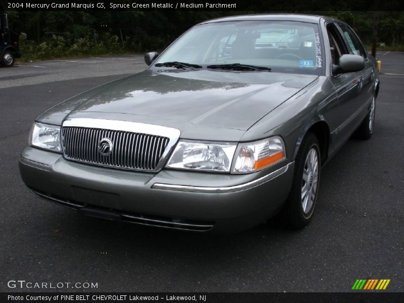 Spruce Green Metallic / Medium Parchment 2004 Mercury Grand Marquis GS