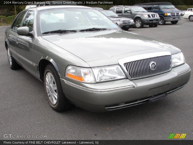 Spruce Green Metallic / Medium Parchment 2004 Mercury Grand Marquis GS