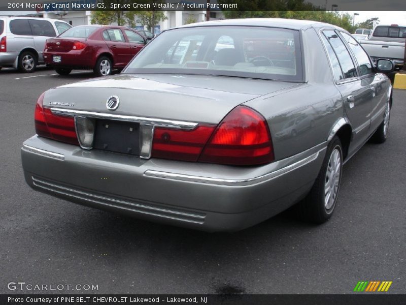 Spruce Green Metallic / Medium Parchment 2004 Mercury Grand Marquis GS