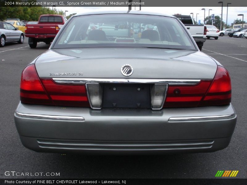 Spruce Green Metallic / Medium Parchment 2004 Mercury Grand Marquis GS