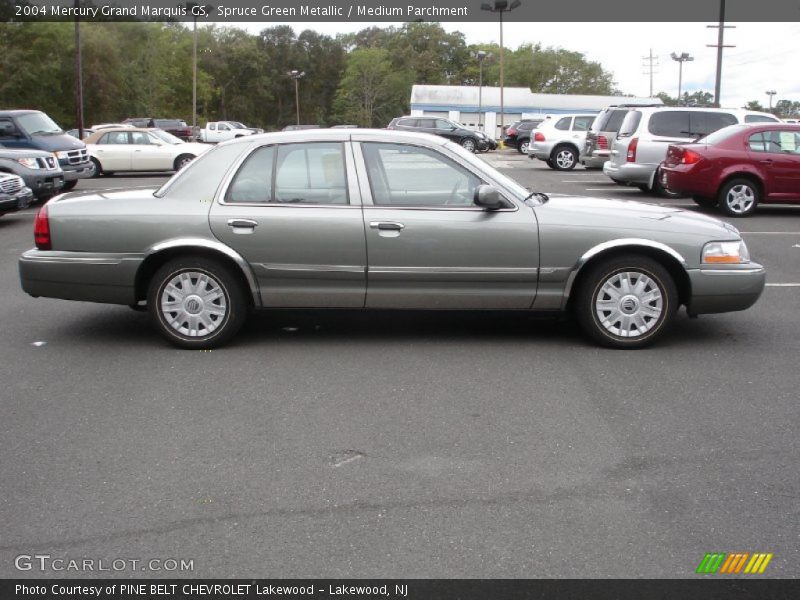 Spruce Green Metallic / Medium Parchment 2004 Mercury Grand Marquis GS