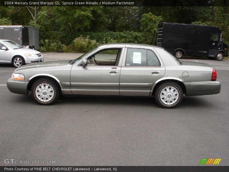 Spruce Green Metallic / Medium Parchment 2004 Mercury Grand Marquis GS
